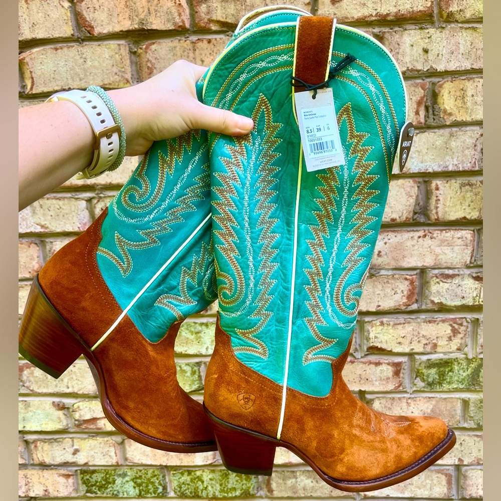 ARIAT Women’s Ambrose Tall Western Boots  - NWT - Size 8 | eu 39